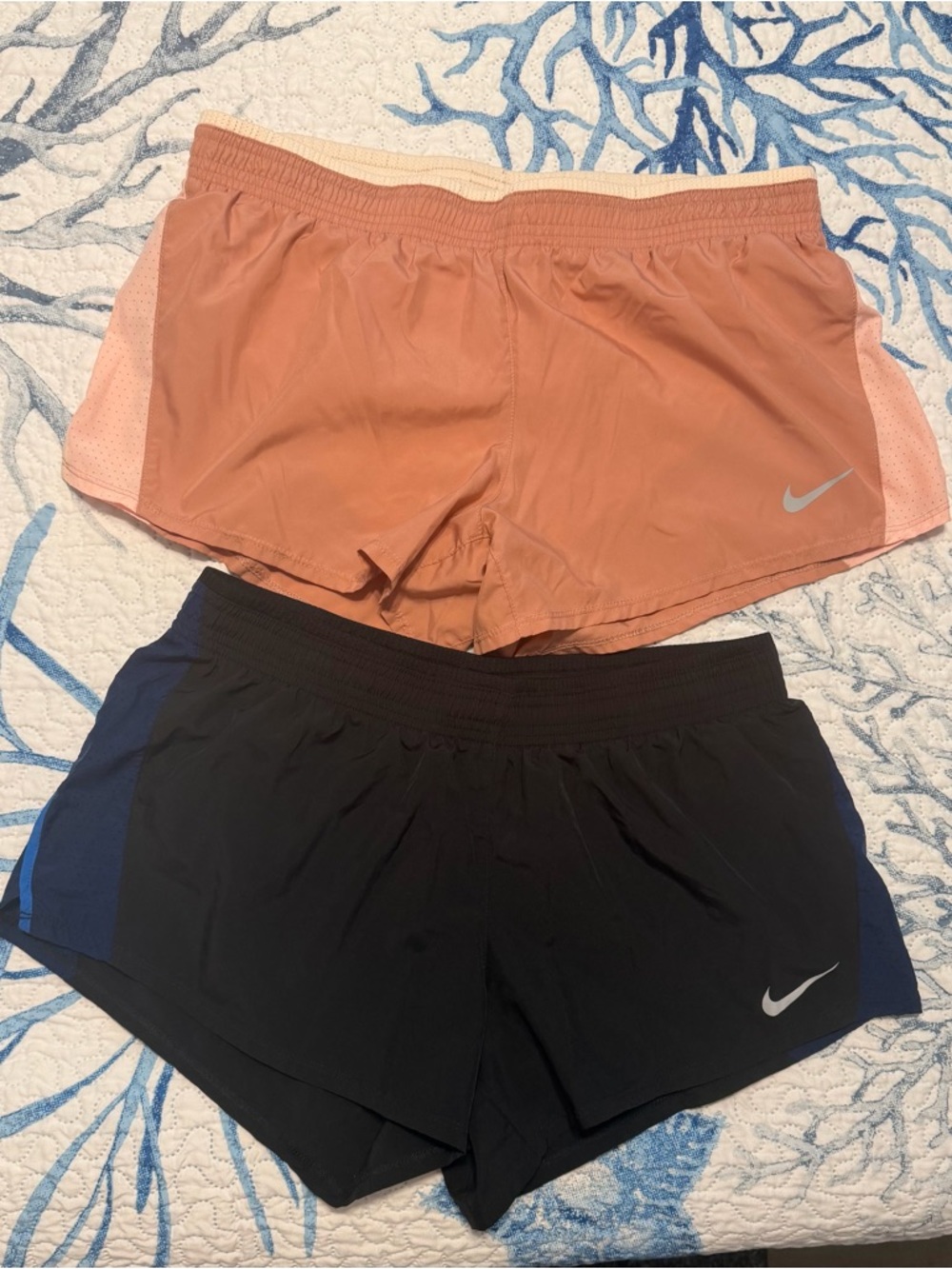 Nike Women’s Athletic Shorts - Peach & Black
